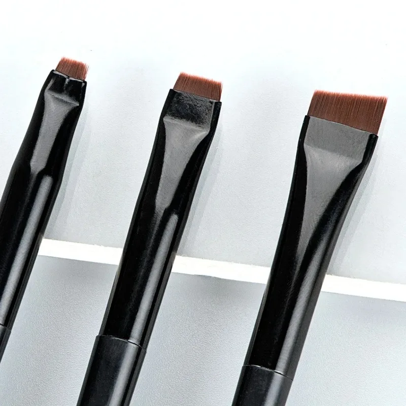 3Pcs/set Blade Eyeliner Brushes Eyebrow Brush Portable Flat Fine Eye Liner Brow Contour Makeup Brush Make Up Tool - Image 3