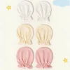 3pairs Baby Solid Gloves