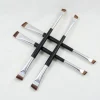3pcs Double Sided Angled Eyebrow Brush Dual Purpose Brow Makeup Tool Soft Synthetic Bristle Applicator for Eyebrow and Eye Liner