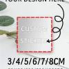 3–8CM Personalized Waterproof Square Stickers | Custom 50-1000 PCs Labels for Thank You, Christmas, Product Label, Gift Tag, DIY