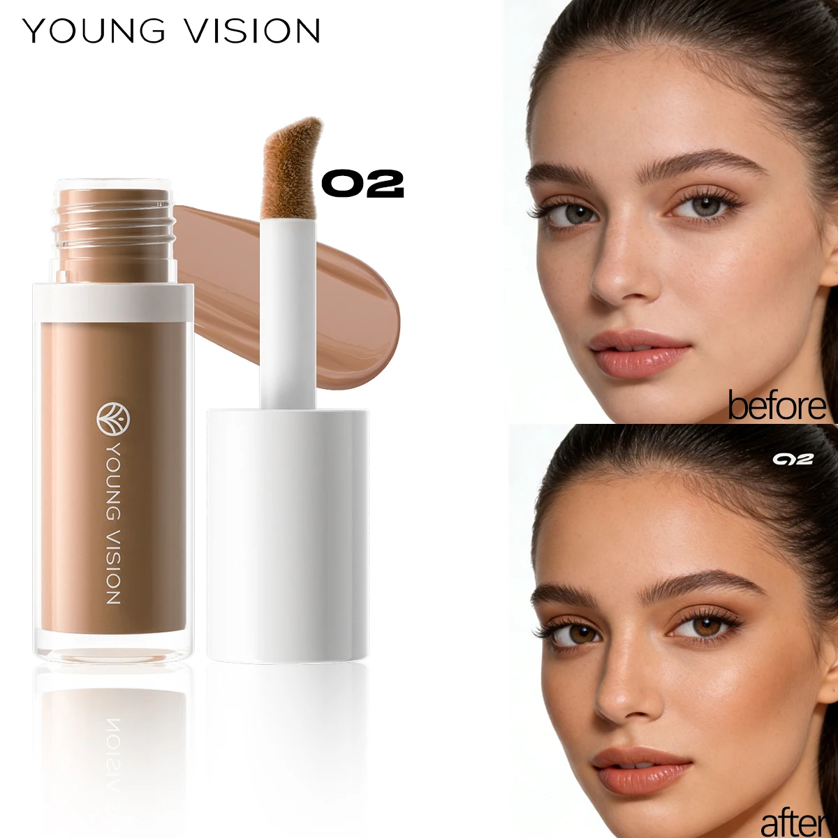 4-Color 3D Face Contour Liquid Bronzer Shade Smooth Highlight Mirror Lasting Natural Nose Shadow Waterproof Brighten Makeup - Image 2