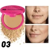 4 Color Oil Control Matte Face Powder Long Lasting Flawless Setting 1PC Powder Face Makeup Full Coverage Pressed Powder Gifts