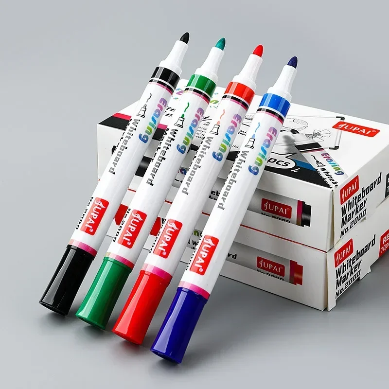 4 Colors Dry Erase Whiteboard Marker Pen Blackboard Erasable Chalk Pens Low Odor White Board Markers Office School Stationery - Image 3