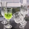 4 Style Ins-style Glass Embossed Champagne Glass Red Wine Glass Tall Glass High Appearance Level Glass Wine Glass Water Glass