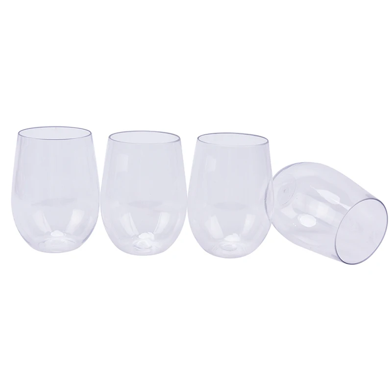 463ml Unbreakable Wine Glasses Shatterproof Plastic Glass Safe Reusable Transparent Fruit Juice Beer Cup Party Supplies - Image 4