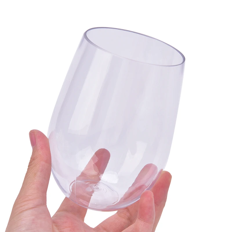 463ml Unbreakable Wine Glasses Shatterproof Plastic Glass Safe Reusable Transparent Fruit Juice Beer Cup Party Supplies - Image 5