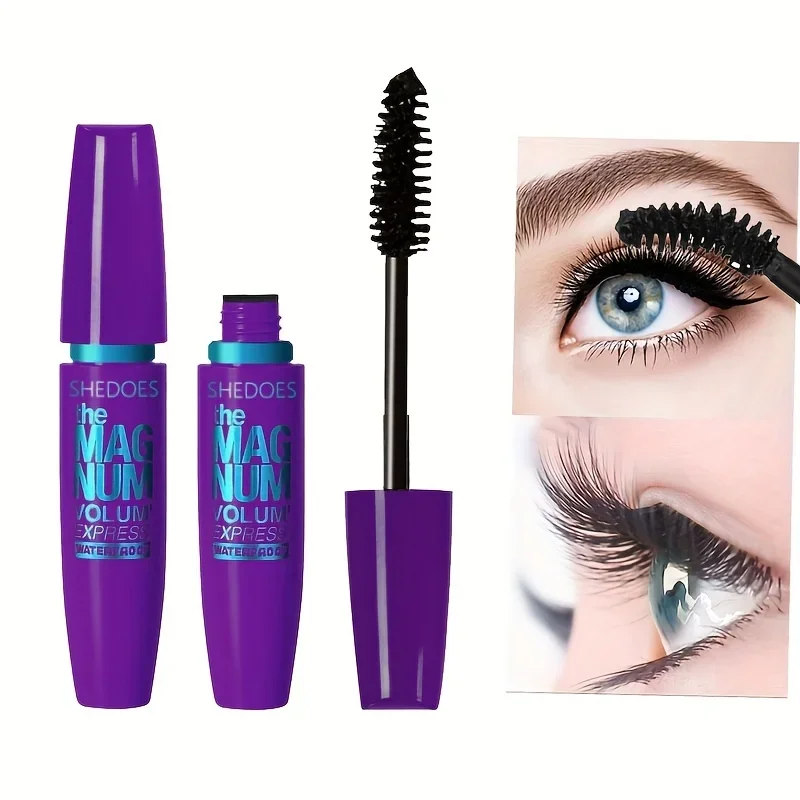 4D Black Mascara Thickening, Lengthening, Curling, Waterproof Liquid Fiber Mascara - Image 5