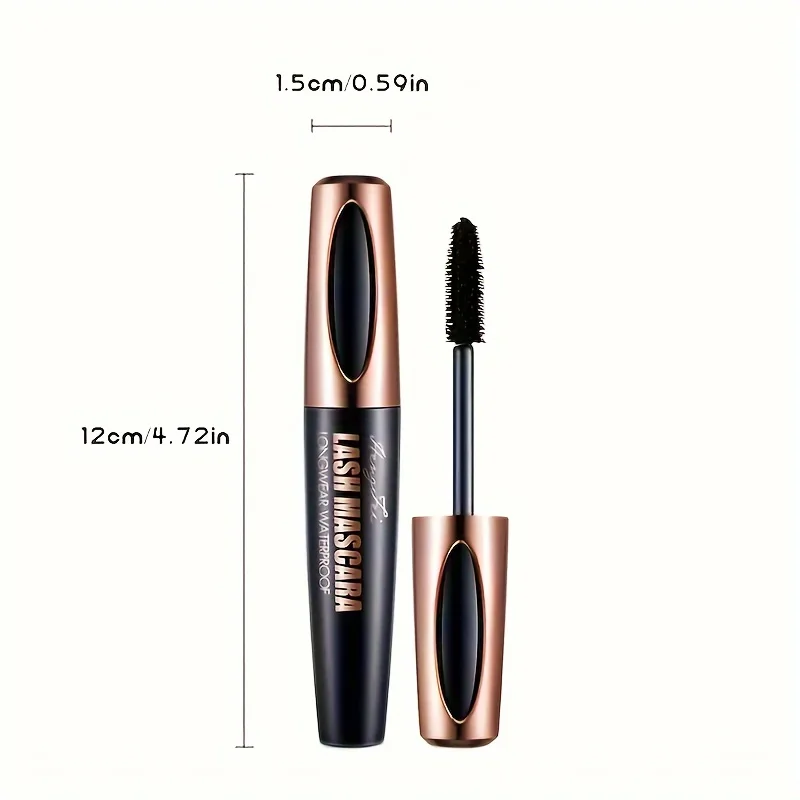 4D Lash Mascara Black Eye Lashes Waterproof & Smudge-Proof Long-Lasting No Flaking Natural No Clumping, All Day Exquisitely Full - Image 6