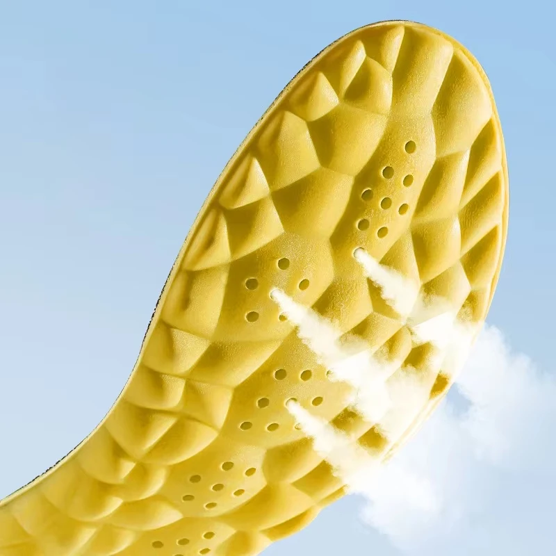4D Sports Insoles Shoes PU Sole Soft Breathable Shock Absorption Cushion Heavy Duty Support Pain Relief Running Orthopedic Care - Image 5