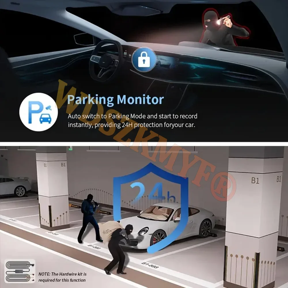 4K Quad Lens Car Camera WIFI Dashcam 360° Coverage Car DVR 24H Parking Monitor Starlight Night Vision Car Security Accessory - Image 6