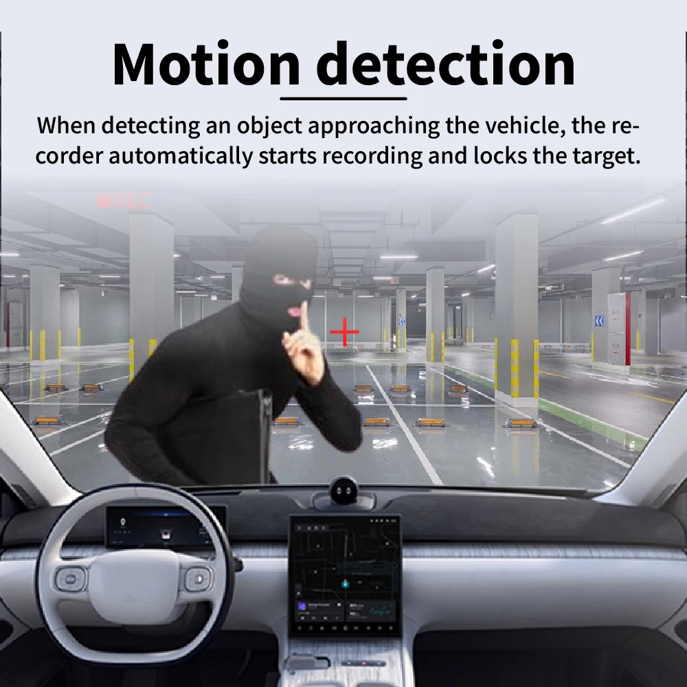 4K UHD Dual Dash Cam with Carplay 9.66"Touch Screen Voice Control & Night Vision - Front & Rear Cameras 150° Wide Angle - Image 6