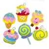 4Pcs Kids DIY Sewing Toys Cartoon Keychain Montessori Arts Crafts Handmade Kits Creativity Early Educational Girls Gifts