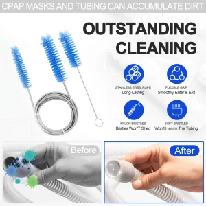 4pcs BMC CPAP Hose Cleaning Brush Kit Cpap Accessories Cpap Tube Cleaner Flexible Brush Cleaning tools for 15-22mm hose