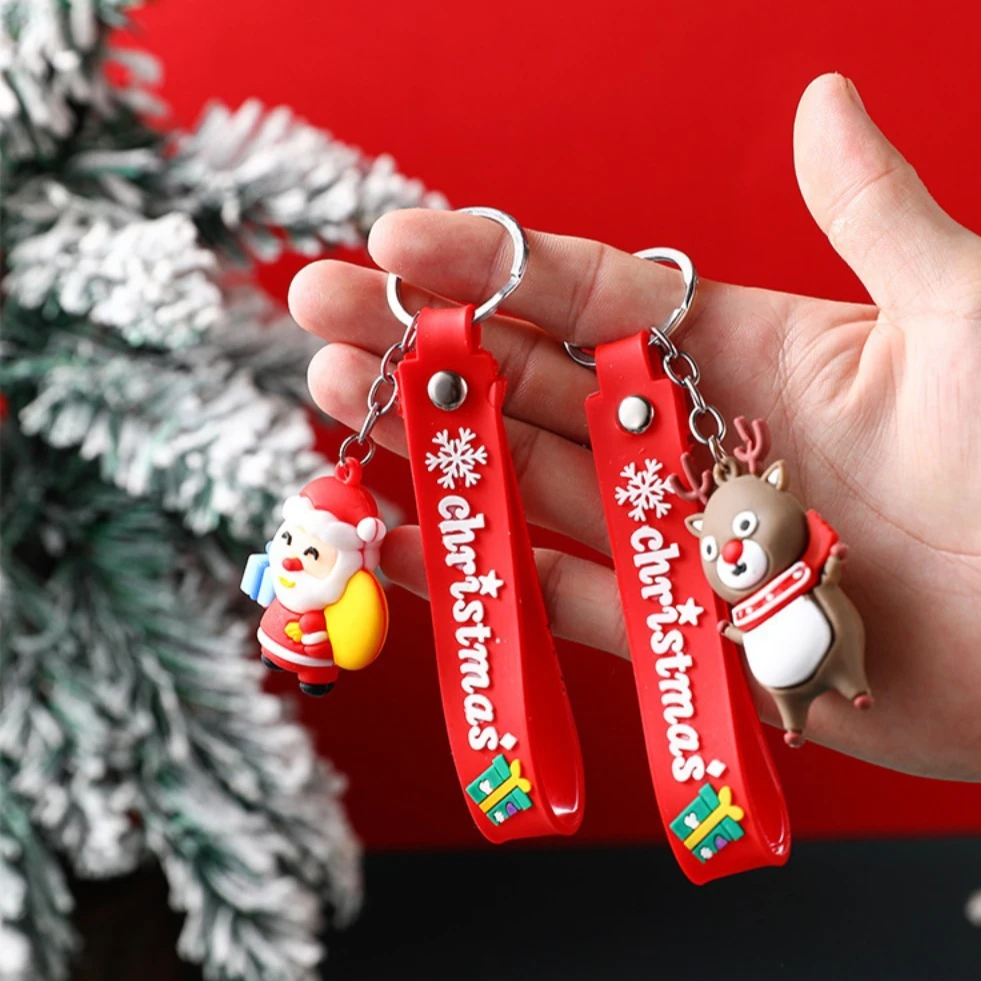 4pcs (Includes 1 Notebook+2 Pens+1 Keychain) Christmas Stationery Set,Notebook Neutral Pen Gift Pack Keychain Set,Christmas Gift - Image 4