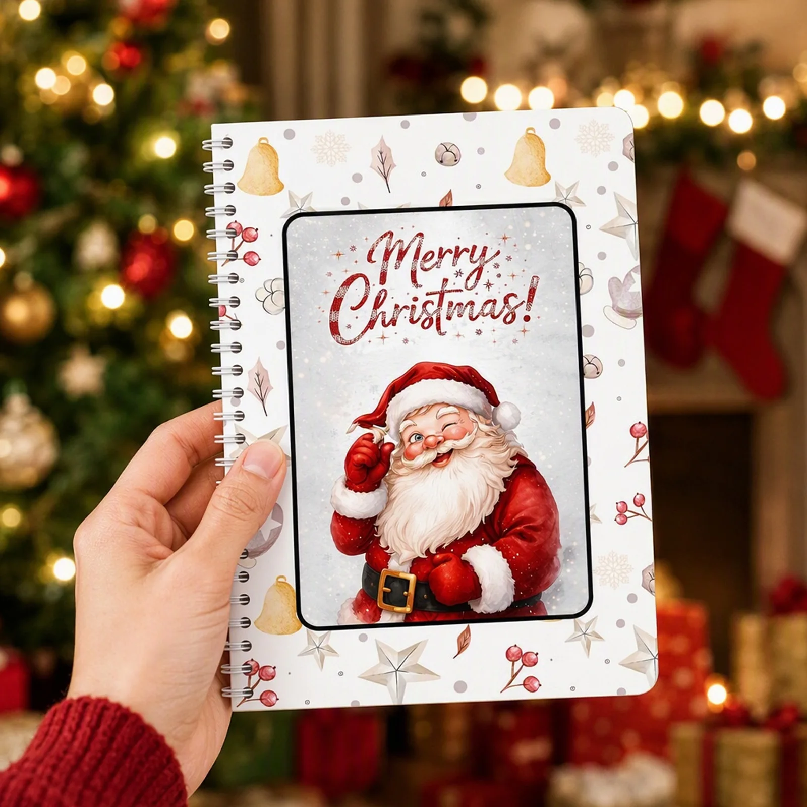 5 Pcs Christmas Gift Card Books Write-In Notes Festive Holiday Gift Booklet DIY Spiral-Bound Christmas Gift Card Book for Adults - Image 2
