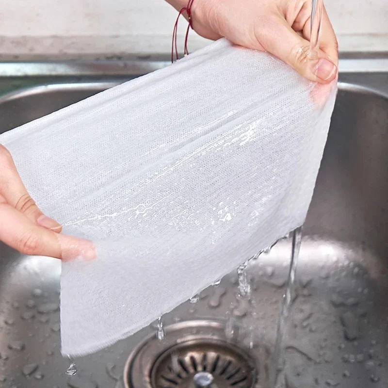 50-100 Sheets Rolls Paper Wipes Wet Dry Disposable Rags Multipurpose Non-woven Wipes Dishcloths Absorbent Baby Towels Cloths - Image 5