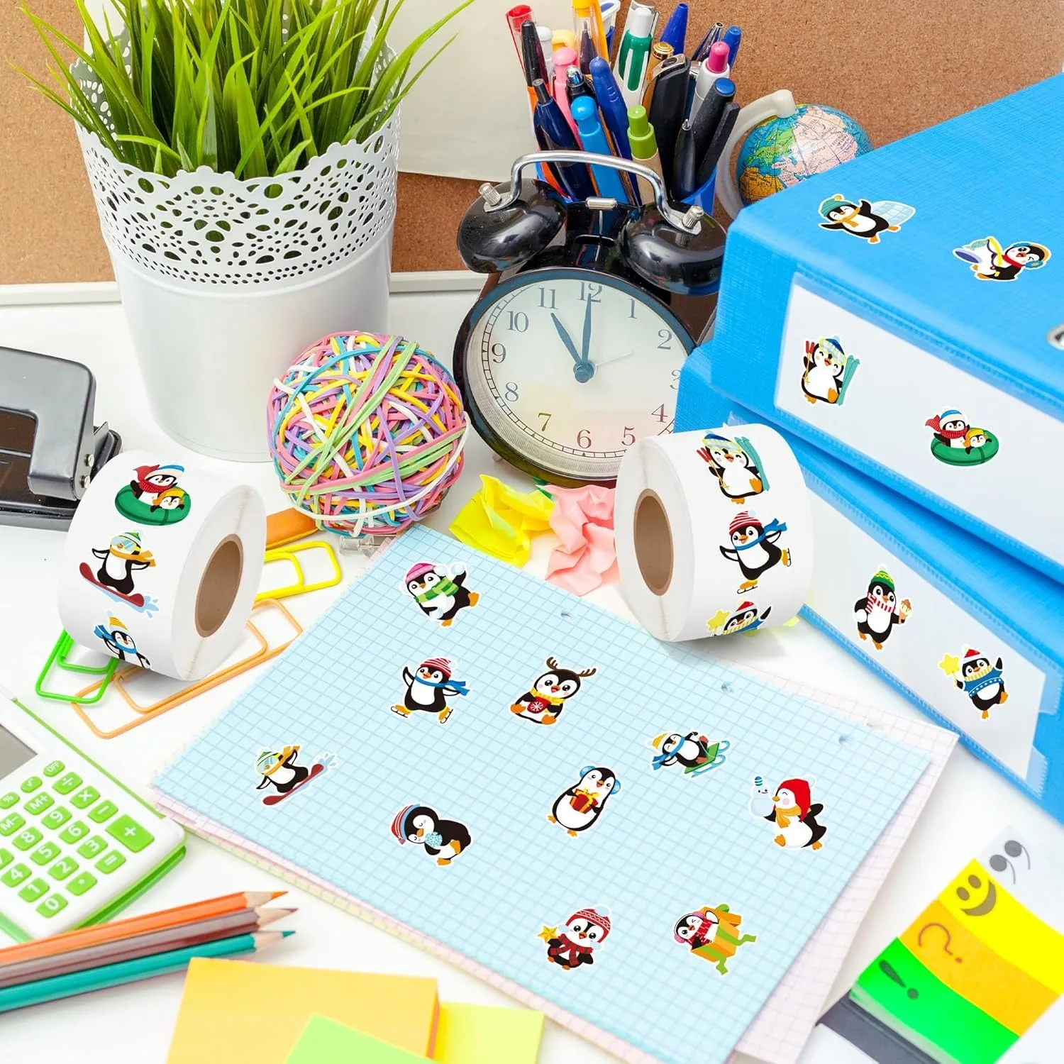 50-500pcs Penguin Animal Sticker Merry Christmas Stickers Christmas Theme Seal Labels For DIY Gift Baking Package Envelope - Image 6