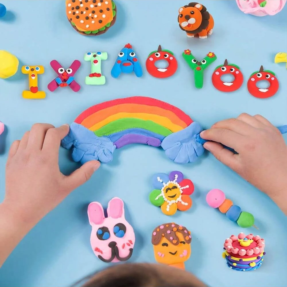 50 Colors Creative Air-Dry Ultra-Light Clay Kids Toy Space Mud DIY Modeling Kit with Tools Gift for Boys And Girls Intelligence - Image 2