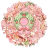 50 Pcs Pink Christmas Theme Stickers Cute Dessert Gingerbread Waterproof Vinyl Decals for Journal Phone Case Laptop Gift
