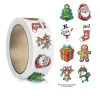 500pcs Laser Cartoon Christmas Stickers Christmas Gift Wrapping Label Sticker Reward Stickers Scrapbook Stationery,1