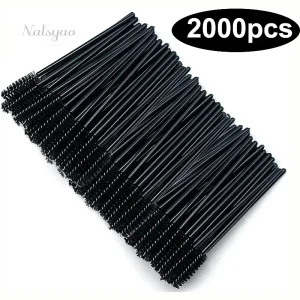 50/1000/2000pcs Spoolie Brushes Mascara Wands Eyelash Brush Applicator Makeup Tools Eyebrow Lash Cleaning Disposable Spoolies