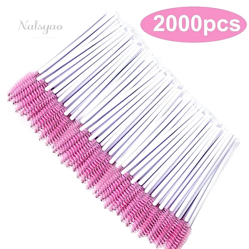 50/1000/2000pcs Spoolie Brushes Mascara Wands Eyelash Brush Applicator Makeup Tools Eyebrow Lash Cleaning Disposable Spoolies - Image 6