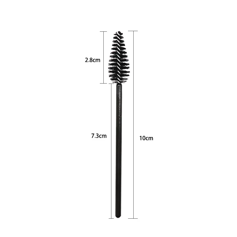 50pcs Eyelash Eyebrow Brush Water Drop Shape Nylon Material Lashes Makeup Brushes Eyelash Extension Beauty Tools Mascara Wand - Image 2