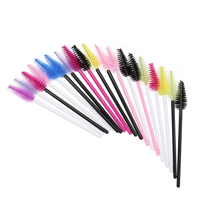 50pcs Eyelash Eyebrow Brush Water Drop Shape Nylon Material Lashes Makeup Brushes Eyelash Extension Beauty Tools Mascara Wand - Image 4