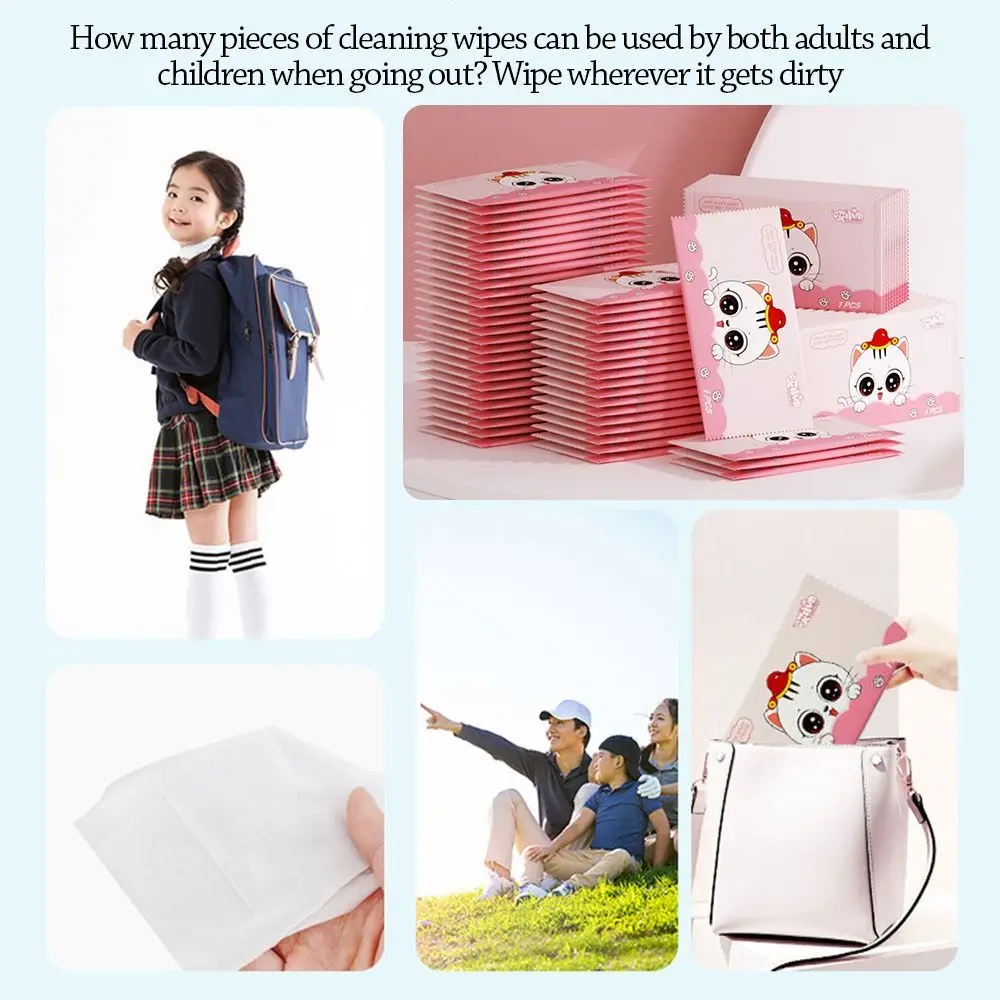 50pcs Fashion Disinfection Baby Wet Wipes Non woven fabric Portable Moist Paper Hand Cleaning Tissue Outdoor - Image 5