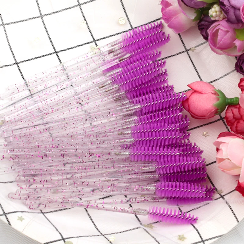 5/50 Pcs Eye Lash Brushes Eyebrow Brush False Eyelashes Extension Tools Mascara Wands Applicator Spoolers Lashes Cosmetic Tool - Image 2