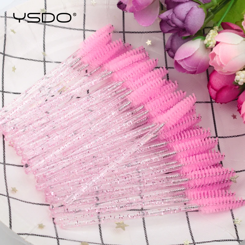 5/50 Pcs Eyelash Brushes False Eye Lashes Extension Tools Eyebrow Brush Mascara Wands Applicator Spoolers Lashes Cosmetic Tool - Image 2