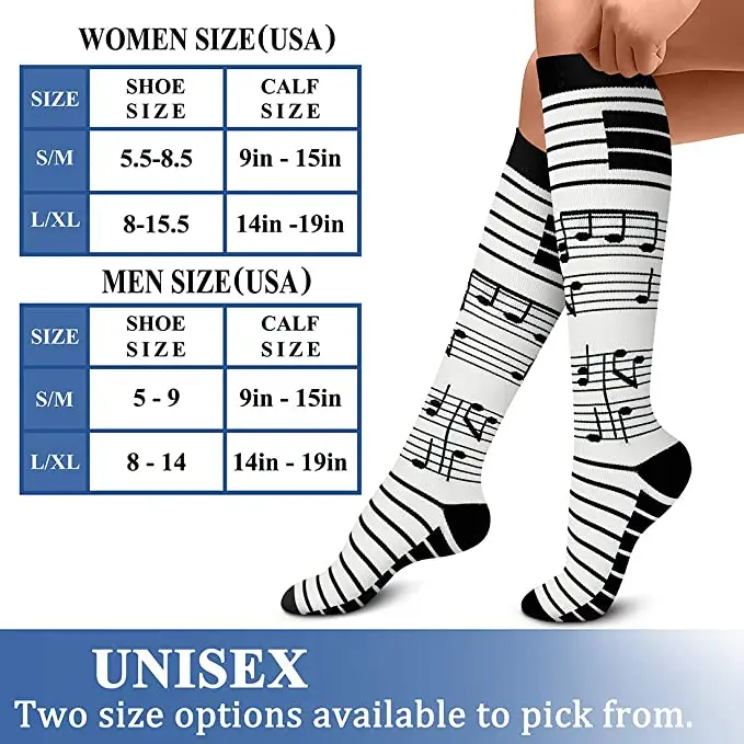 58 Style Compression Socks Medical Edema Diabetes Varicose Vein Stockings Graduated Pressure Legging Nursing Knee High Stockings - Image 6