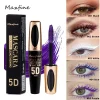 5D Silk Mascara with Big Eyes, Strong and Lasting Black Content and Length, Waterproof and Non-caking, Prolonged Wear Mascara