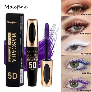 5D Silk Mascara with Big Eyes, Strong and Lasting Black Content and Length, Waterproof and Non-caking, Prolonged Wear Mascara