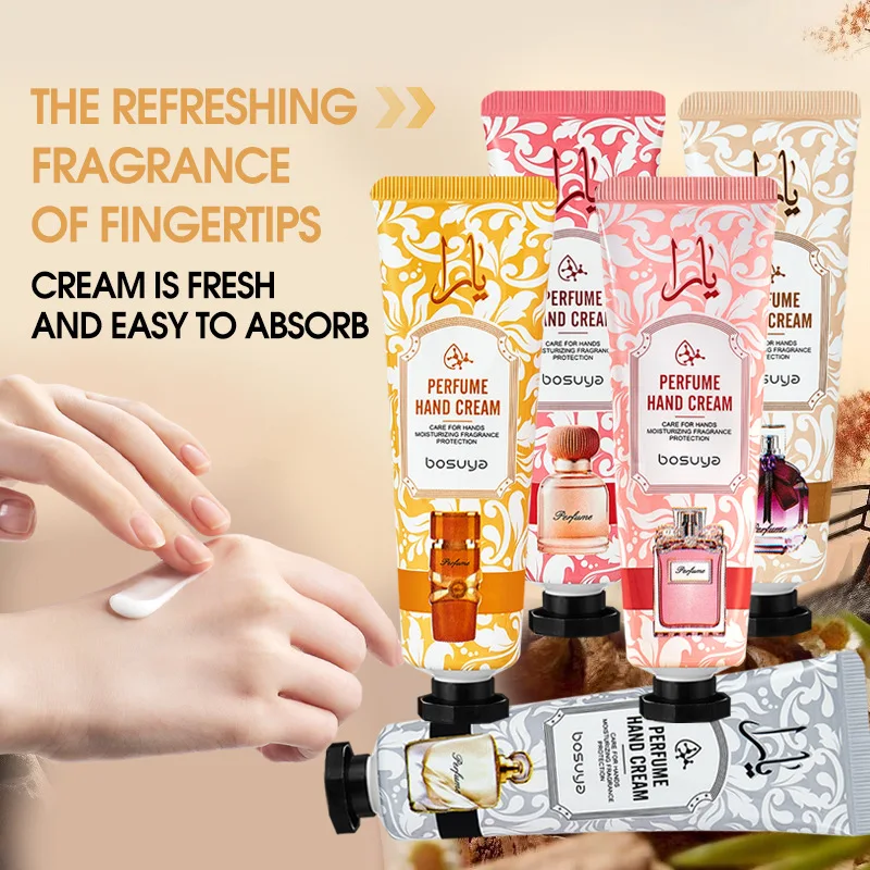 5Pcs/set Plant Fragrance Hand Cream Sets Moisturizing Repair Anti Dry Sets Nourishing Hand Skincare Lotion Sets Christmas Gift - Image 4