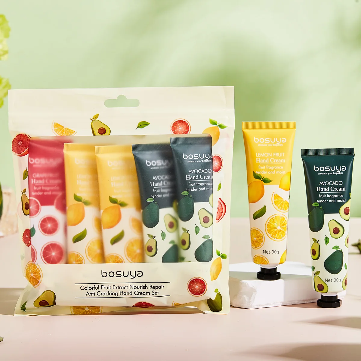5Pcs/set Plant Fragrance Hand Cream Sets Moisturizing Repair Anti Dry Sets Nourishing Hand Skincare Lotion Sets Christmas Gift - Image 6