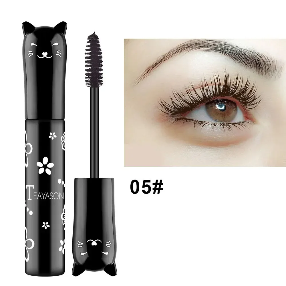6 Color Mascara Waterproof Fast Dry Eyelashes Curls Extension Make-Up Eyelashes Blue Pink Purple Black White Coffee Ink Mascara - Image 6