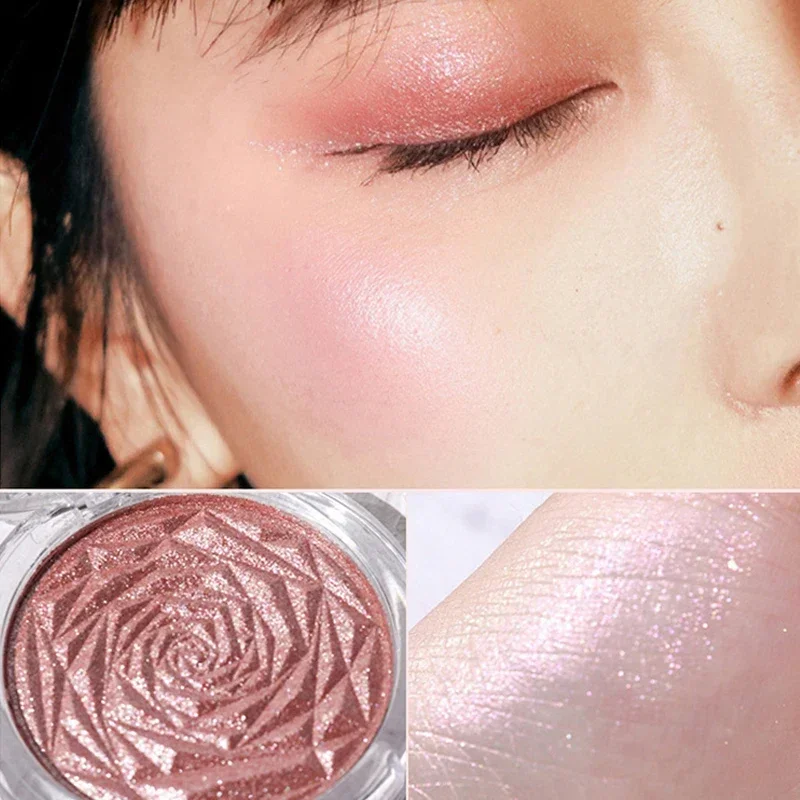 6 Colors Diamond Highlighter Powder Palette Glitter Face Contour Brighten Makeup Shimmer Ultra-concentrated Illuminate Cosmetic - Image 5