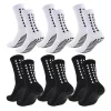 6 Pairs Men Women Football Grip Socks Towel Bottom Sport Socks Rugby Soccer Cycling Running Exercise Athletic Socks