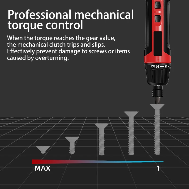 6-Speed Torque Cordless Electric Screwdriver Rechargeable 2000mAh Mini Drill 3.6V Power Tools Set Household Maintenance Repair - Image 4