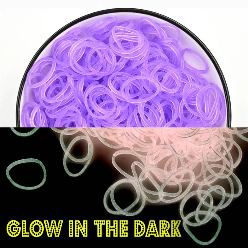 600pcs Glow in the Dark Loom Band Kit Colorful DIY Bracelet Making Set with Beads & Accessories - Perfect for Friendship Crafts - Image 2