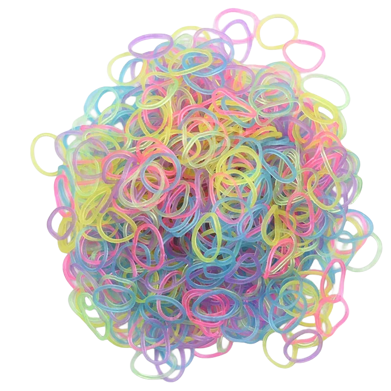 600pcs Glow in the Dark Loom Band Kit Colorful DIY Bracelet Making Set with Beads & Accessories - Perfect for Friendship Crafts - Image 3