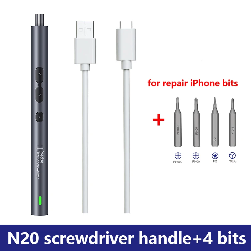 62/6 in 1 Electric Screwdriver Set Precision Handle Portable Power Tool Kits Wireless Cordless Small Bits for Phone Watch Repair - Image 5