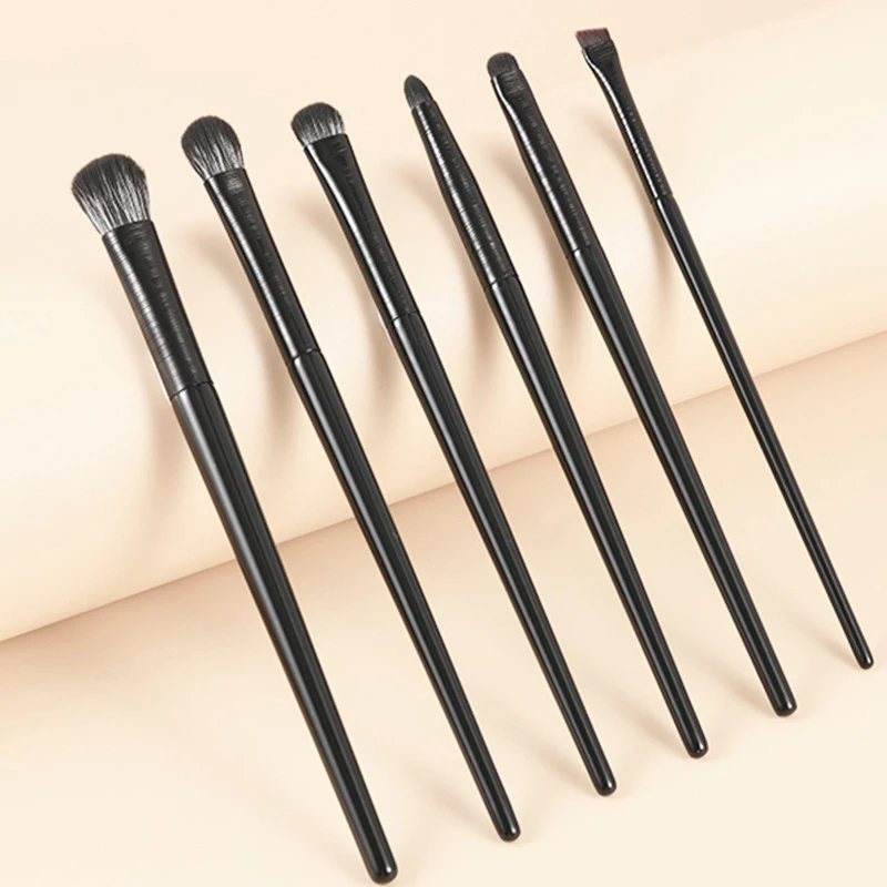 6PCS Eyes Makeup Brushes Set Professional Soft Contouring Eyeshadow Eyeliner Eyebrow Brush Women Facial Beauty Cosmetic Tool - Image 3