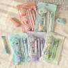 7-Pcs Stationery Set High-Quality Student Graduation Gift Neutral Pen Learning Companion Stationery Pack for Achievers， office