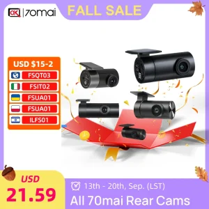 70mai Rear Cam RC06 RC11 RC12 RC14 RC21 RC22 RC24 RC41 Interior Cam FC02 for A800S A800SE A810S A900 T800E T800 A810Lite A210Car
