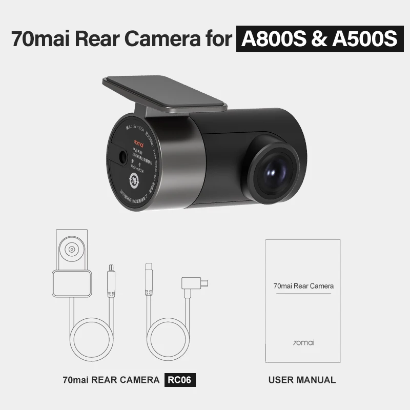 70mai Rear Cam RC06 for 70mai 4K Dash Cam 70mai A800 4K Car DVR Rearview cam 70mai Pro Plus+ for A800S & A500S - Image 5