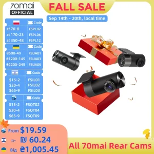 70mai Rear Cam RC06 for 70mai 4K Dash Cam 70mai A800 4K Car DVR Rearview cam 70mai Pro Plus+ for A800S & A500S