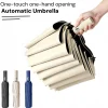 8 Bone Fully Automatic Umbrella UPF 50+ UV Protection Windproof Large Folding Rain Umbrella Strong Wind Resistance Sun Parasol