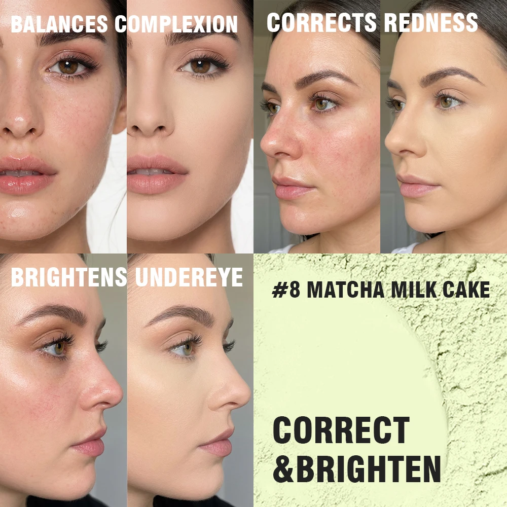 8 Shades Loose Baking Setting Powder Matte Oil Control Waterproof Sweat Resistant Longwear Brightening Face Cosmetic Blur Pores - Image 5